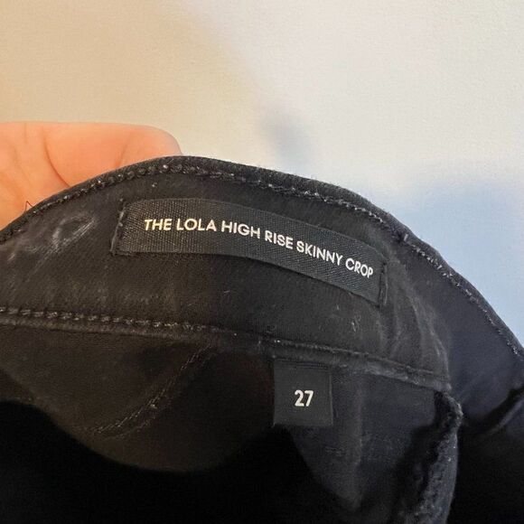 Aritzia Denim Forum The Lola High Rise Skinny Crop Raw Hem Jeans - Picture 8 of 9